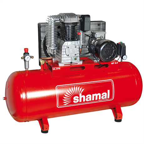 Shamal kolvkompressor HD K30 5,5hk 14bar 270l/tank